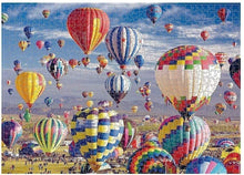 Boxgear 1000-Piece Hot Air Balloon Jigsaw Puzzle – Colorful, Relaxing Landscape Scenery – 27.56 x 19.69
