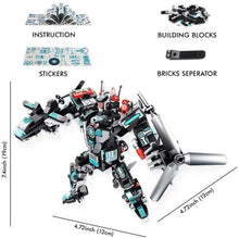 Boxgear 25-in-1 Building Bricks Set – 577 Pieces, 24 Plane Models, 1 Battle Robot – Educational STEM Toys for Boys