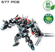 Boxgear 25-in-1 Building Bricks Set – 577 Pieces, 24 Plane Models, 1 Battle Robot – Educational STEM Toys for Boys