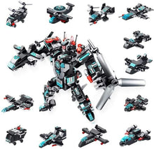 Boxgear 25-in-1 Building Bricks Set – 577 Pieces, 24 Plane Models, 1 Battle Robot – Educational STEM Toys for Boys