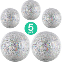 Boxgear 5 Pack Sequin Beach Ball Pool Toys Balls for Kids and Adults