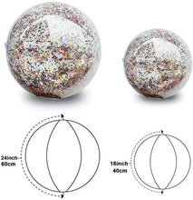 Boxgear 5 Pack Sequin Beach Ball Pool Toys Balls for Kids and Adults