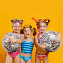 Boxgear 5 Pack Sequin Beach Ball Pool Toys Balls for Kids and Adults