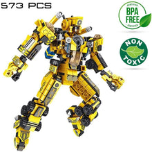 Boxgear 25-in-1 Building Bricks Set – 573 Pieces, 24 Engineering Vehicles, 1 Battle Robot Educational STEM Toys for Boys