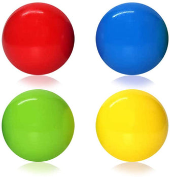 Celling Balls – 4 Sticky Wall Balls – Stress Toys Set | Anxiety and Stress Relief – Gripping Stick Ball (Glow in The Dark) - Regular