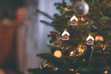 Boxgear Snow House Christmas Ornament, Xmas Hanging Decoration Holiday Party (3 Pieces)