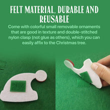 Boxgear DIY Felt Christmas Tree with 30pcs Detachable Ornaments Party Supplies, Wall Hanging Xmas Gifts