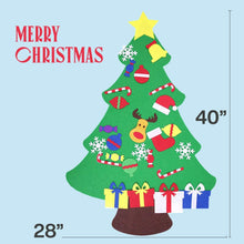 Boxgear DIY Felt Christmas Tree with 30pcs Detachable Ornaments Party Supplies, Wall Hanging Xmas Gifts
