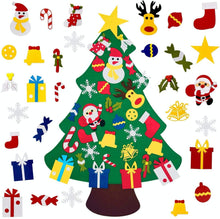 Boxgear DIY Felt Christmas Tree with 30pcs Detachable Ornaments Party Supplies, Wall Hanging Xmas Gifts