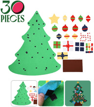 Boxgear DIY Felt Christmas Tree with 30pcs Detachable Ornaments Party Supplies, Wall Hanging Xmas Gifts