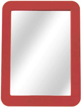 Magnetic Locker Mirror - 5" x 7"- for School Locker, Bathroom, Household Refrigerator - Red