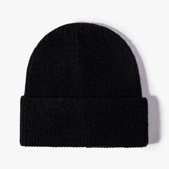 Warm Winter Beanie Cuffed Plain Knitted Skull Cap