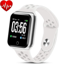 Smartwatch IP67 colorful, waterproof touch screen heartrate monitor fitness tracker smartbracelet-White - White