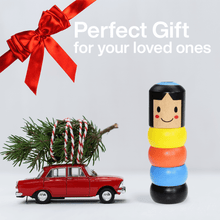 Wooden Magic Game Toys Immortal Daruma Stubborn Unbreakable Wood Man Fancy(2 Set)