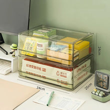 Transparent A4 Acrylic & Aluminum Desktop File Drawer
