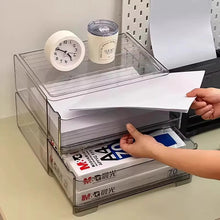 Transparent A4 Acrylic & Aluminum Desktop File Drawer