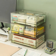 Transparent A4 Acrylic & Aluminum Desktop File Drawer