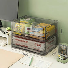 Transparent A4 Acrylic & Aluminum Desktop File Drawer