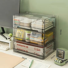 Transparent A4 Acrylic & Aluminum Desktop File Drawer