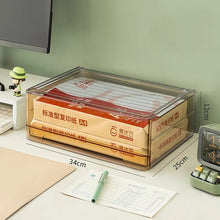 Transparent A4 Acrylic & Aluminum Desktop File Drawer