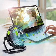 USB Silent 4‑Blade Rotatable Desk Cooler