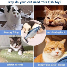 Floppy Fish Toy for Cats  USB‑Rechargeable