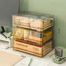 Transparent A4 Acrylic & Aluminum Desktop File Drawer